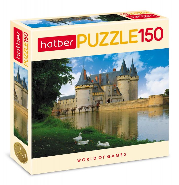 Hatber 150ПЗ4-08977 Пазл Hatber Замок с озером 150 элементов 220х330мм