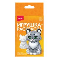 LORI Ир-035 Набор для творчества LORI Игрушка-раскраска Снежный барс 3D Art.