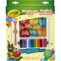 Crayola 57-0320 Незасыхающий пластилин с формочками, 12 цветов
