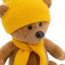 Orange Toys MA1995/17 Мягкая игрушка Медведь Топтыжкин коричневый, в шапке и шарфе, 17 см