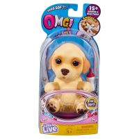 Moose 28920 OMG Pets! Интерактивная игрушка сквиши-щенок Лабрадор