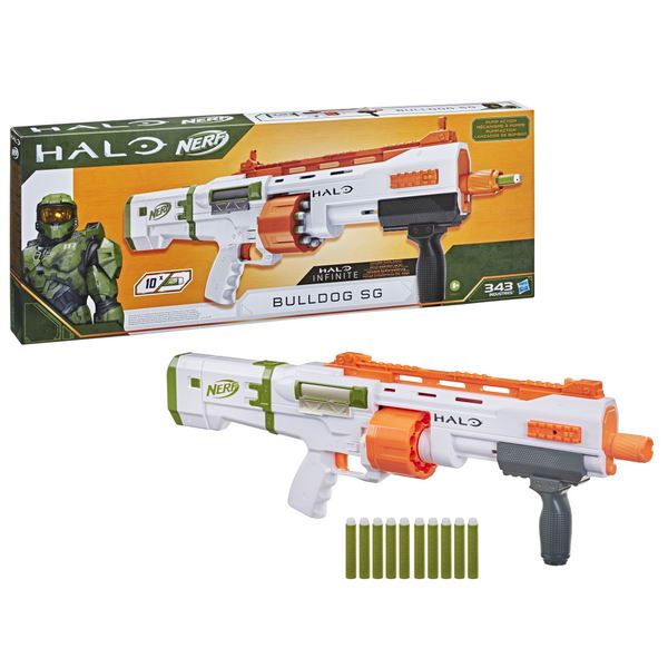 Hasbro (Хасбро) E9271EU4 Бластер Hasbro NERF Хало Бульдог SG Hasbro (Хасбро) E9271EU4 Бластер Hasbro NERF Хало Бульдог SG
