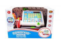 ABtoys. Помогаю Маме PT-00579 Касса "Помогаю Маме", в наборе с продуктами, на батарейках, 13 предметов, с эффектами