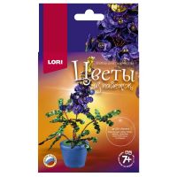LORI Цв-025 Набор для творчества LORI Цветы из пайеток Люпин