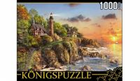 Konigspuzzle МГК1000-6460 Пазл Маяк у моря, 1000 элементов