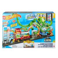 Mattel GTT96 Игровой набор Mattel Hot Wheels Сити Невообразимая автомойка с осьминогом