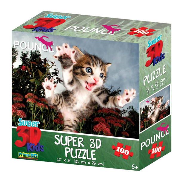 Prime 3D 13568-SBM Пазл 3D 100 Пушистый охотник