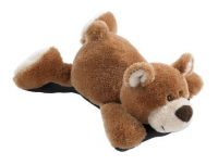 Nici 31103 Мягкая игрушка Медведь коричневый  лежачий, 20 см