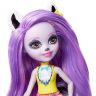 Mattel GFN44 Энчантималс Кукла Лемур Ларисса с любимой зверушкой, 15 см