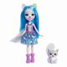 Mattel FRH40 Энчантималс Кукла Волчица Винсли с любимой зверушкой, 15 см