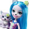 Mattel FRH40 Энчантималс Кукла Волчица Винсли с любимой зверушкой, 15 см