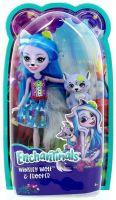 Mattel FRH40 Энчантималс Кукла Волчица Винсли с любимой зверушкой, 15 см