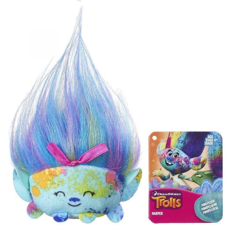 Hasbro B9913 Мягкая игрушка мини Тролли, 13 см