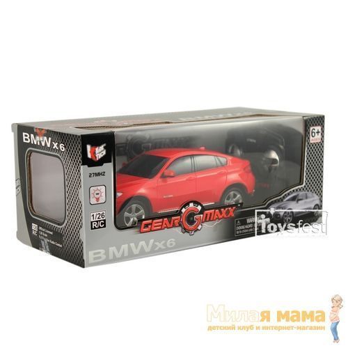 KidzTech 89041 Радиоуправляемый автомобиль BMW X6, 1:26, красный