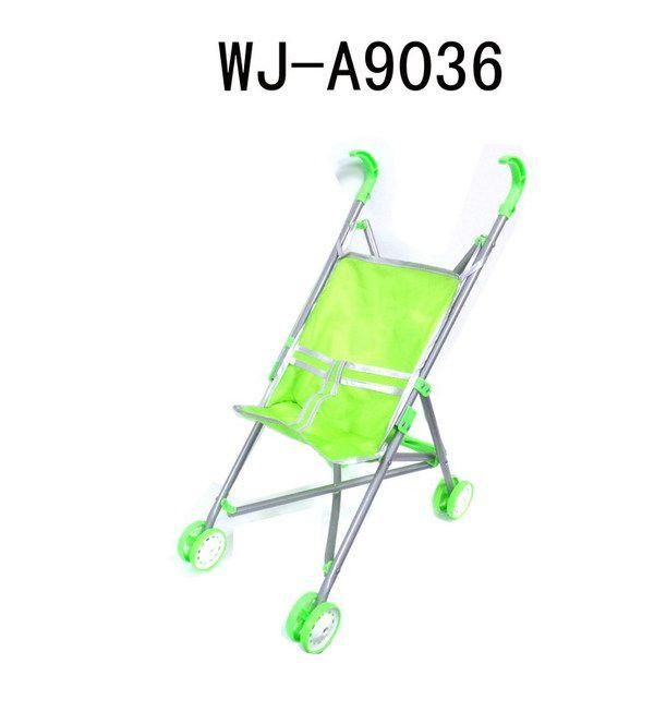 JUNnew 886AC-G Прогулочная коляска-трость для куклы, салатовая