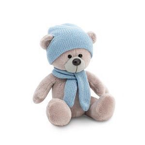 Orange Toys MA1996/17 Мягкая игрушка Медведь Топтыжкин серый, в шапке и шарфе, 17 см