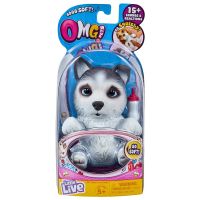 Moose 28919 OMG Pets! Интерактивная игрушка сквиши-щенок Хаски