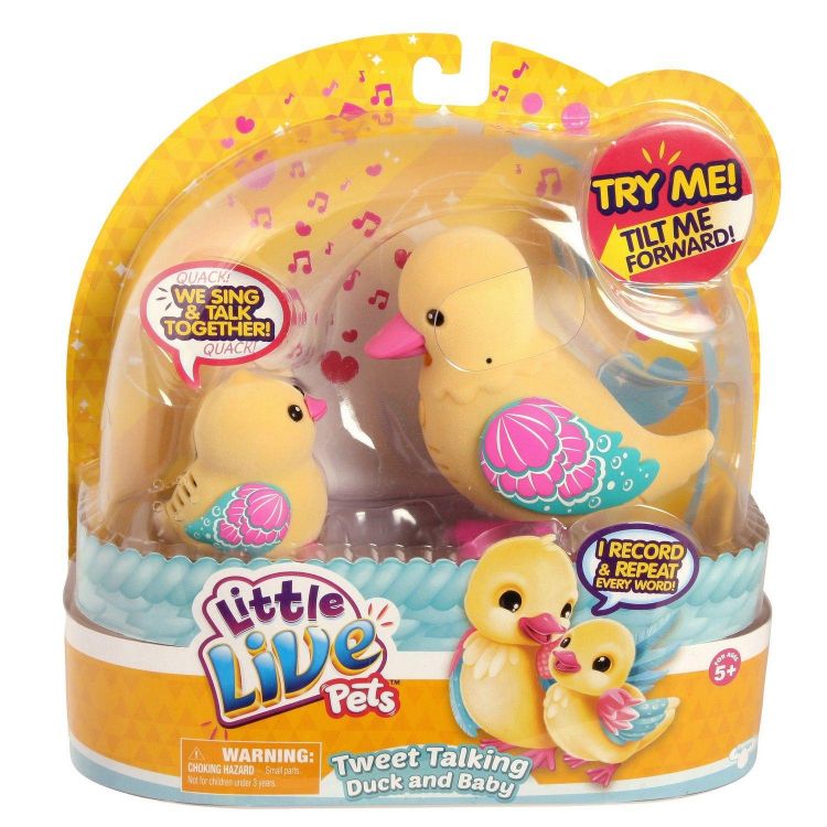 Moose 28200 Интерактивная игрушка Little Live Pets Мама утка с утенком Shelley