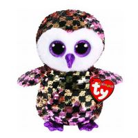 TY 36673 Flippable Мягкая игрушка Совёнок Checks с пайетками, 15 см