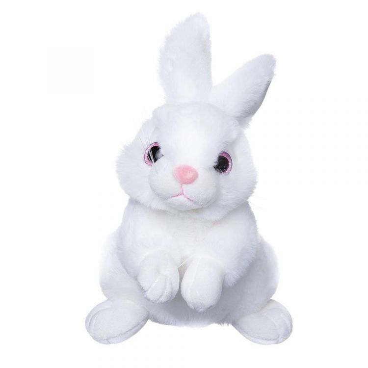 ABtoys M4970 Мягкая игрушка В дикой природе Зайка белый, 20 см ABtoys M4970 Мягкая игрушка В дикой природе Зайка белый, 20 см