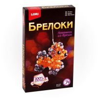 LORI Бус-032 Набор для творчества LORI Брелоки. Плетение из бусин Рыжик