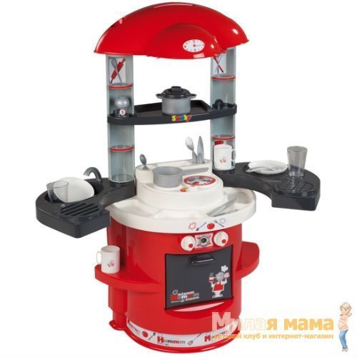 Smoby 24159 Детская игровая кухня Bon Appetit, 17 аксессуаров