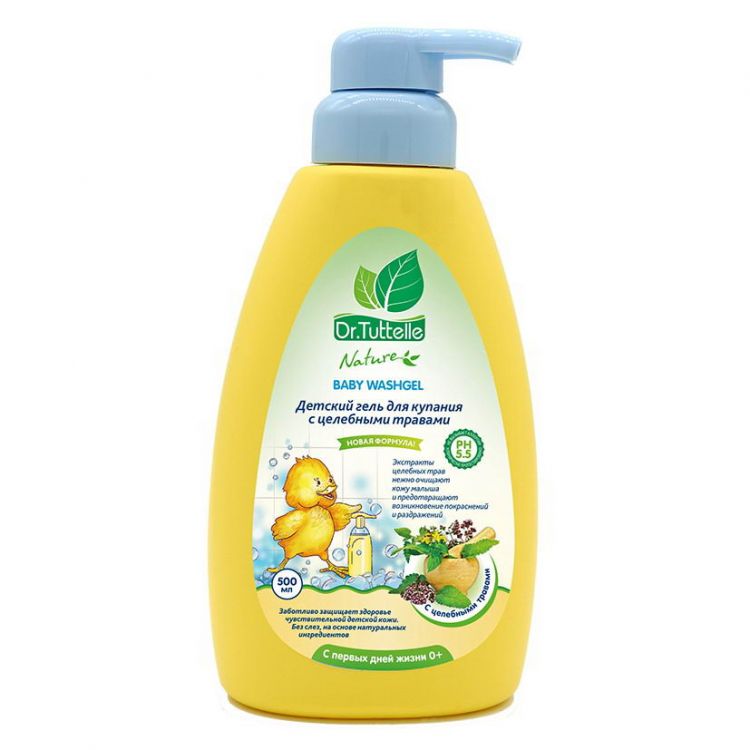 DR.Tuttelle DT060 Гель для купания DR.Tuttelle с целебными травами для детей с дозатором 500 мл