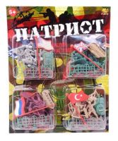 ABtoys PT-00739 Военный набор "Патриот", с тематическими аксессуарами, 48 предметов