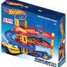Нордпласт 431202 Игровой набор парковка ХОТ ВИЛС 3 в 1 (автомойка, заправка, автосервис)