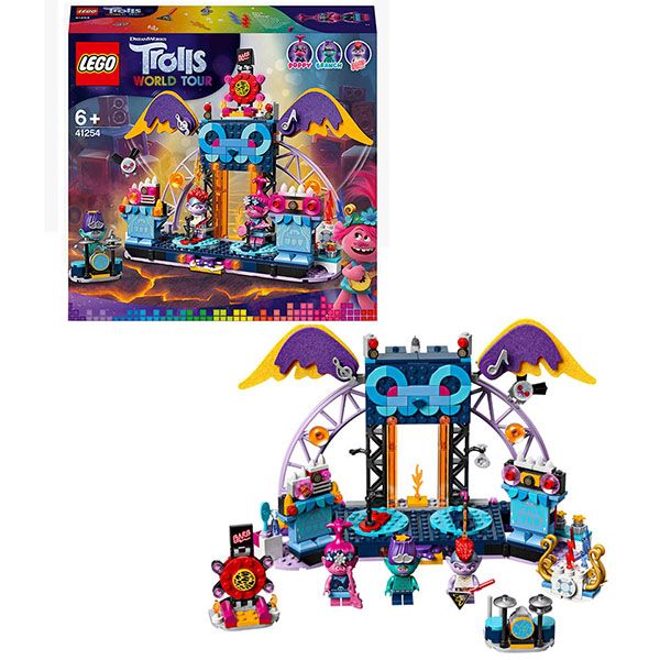 Lego Trolls 41254 Конструктор Лего Тролли Концерт в городе Рок-на-Вулкане, 387 деталей