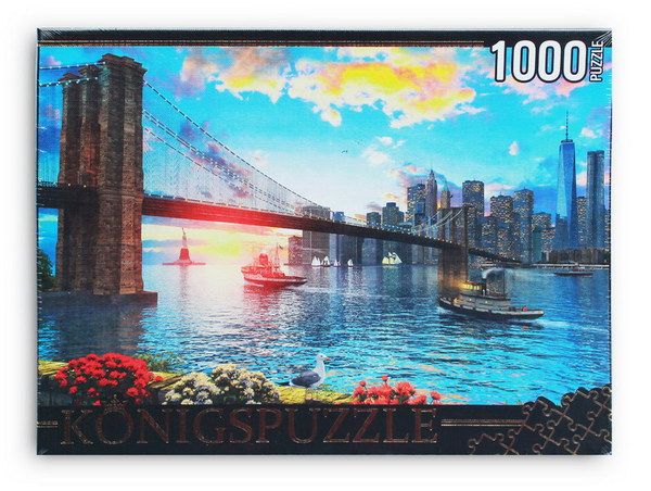 Konigspuzzle МГК1000-6487 Пазл Бруклинский мост, 1000 элементов