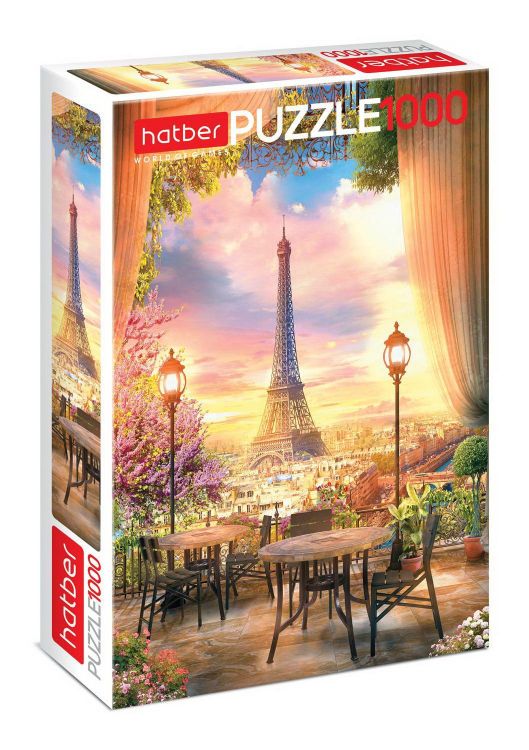 Hatber 1000ПЗ2-16973 Пазл Hatber Романтичный Париж 1000 элементов, 480х680мм