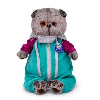 BUDI BASA Ks19-182 Мягкая игрушка BUDI BASA Кот Басик в комбинезоне "Космос" 19 см