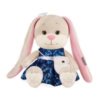 Jack&amp;Lin NEW JL-032101-25 Мягкая Игрушка Jack&amp;Lin, Зайка в Нарядном Синем Платье, 25 см, в Коробке