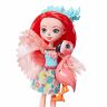 Mattel GFN42 Энчантималс Кукла Фламинго Фенси с любимой зверушкой, 15 см