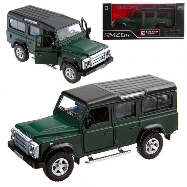 RMZ City 554006M(C) Машина металлическая Land Rover Defender, 1:35, темно-зеленый матовый цвет