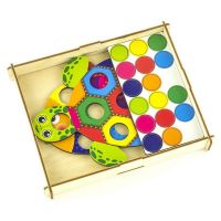 Woodlandtoys 067301 Обучающая игра Мозаика Woodlandtoys Рыба и черепаха 19,5*16*3 см