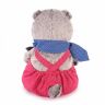 BUDI BASA Ks19-066 Мягкая игрушка Кот Басик в красном комбинезоне, 19 см