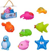 ABtoys (АБтойс) PT-01685 Набор резиновых игрушек для ванной Abtoys Веселое купание 8 предметов (набор 1), в сумке