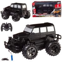 Junfa WD-12429/чёрный Машинка на радиоуправлении Junfa трюковая Внедорожник, 2,4Ггц, широкие колеса, аккумуляторный блок, черная, 1:14