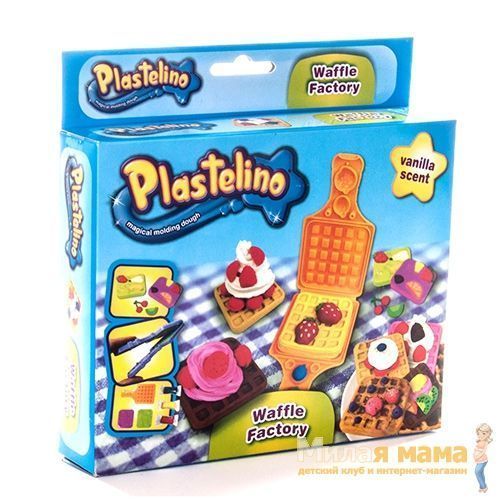 Plastelino NOR2663 Пластелино "Вафли" - масса для лепки + аксессуары