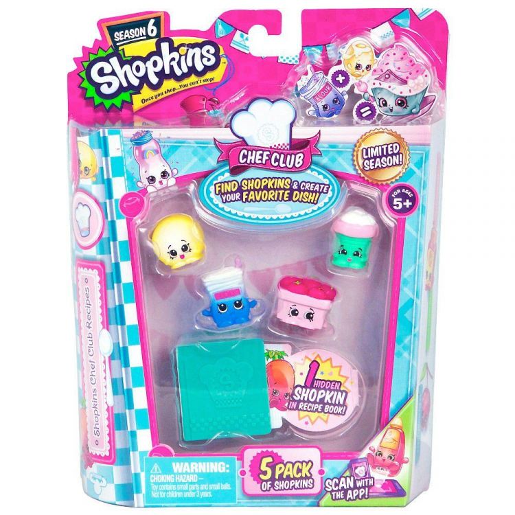 Moose 56331 Shopkins S6 Набор из 5 штук в блистере
