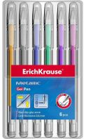 ErichKrause 38999EK Набор гелевых ручек Metallic, 6 шт. 