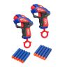 FindusToys ZC7072 Набор из 2 бластеров, стреляющих мягкими снарядами (10 шт. в комплекте)