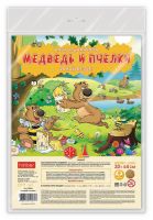 Hatber Ин3-26504 Настольня игра Hatber ходилка Медведь и пчелки с кубиком и фишками 330х440мм
