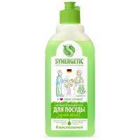SYNERGETIC 103052 Гель для мытья посуды SYNERGETIC Яблоко 500мл