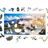Нескучные игры 8274 Пазл Travel Collection о. Бали,  фигурный, деревянный, 130 деталей