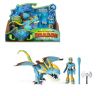Spin Master 66621 Dragons 3 Дракон с подвижными крыльями и фигуркой викинга, Громгильда и Астрид