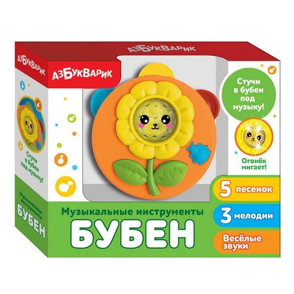 АЗБУКВАРИК 28339-5 Бубен (Музыкальные инструменты) Оранжевый АЗБУКВАРИК 28339-5 Бубен (Музыкальные инструменты) Оранжевый