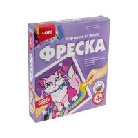 LORI Кп-052 Фреска. Картина из песка "Кошечка"